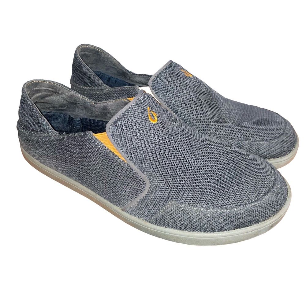 OluKai Men's 8.5 Nohea Mesh Slip on Shoes in Gray - Picture 2 of 5